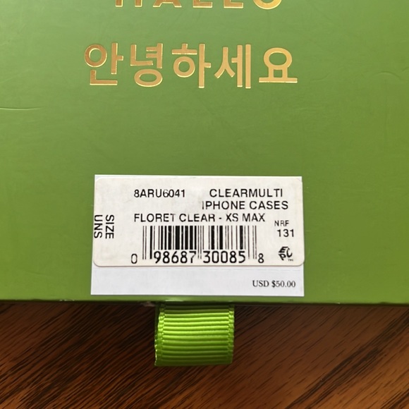 KATE SPADE floret- clear iPhone case for iPhone - Picture 3 of 4